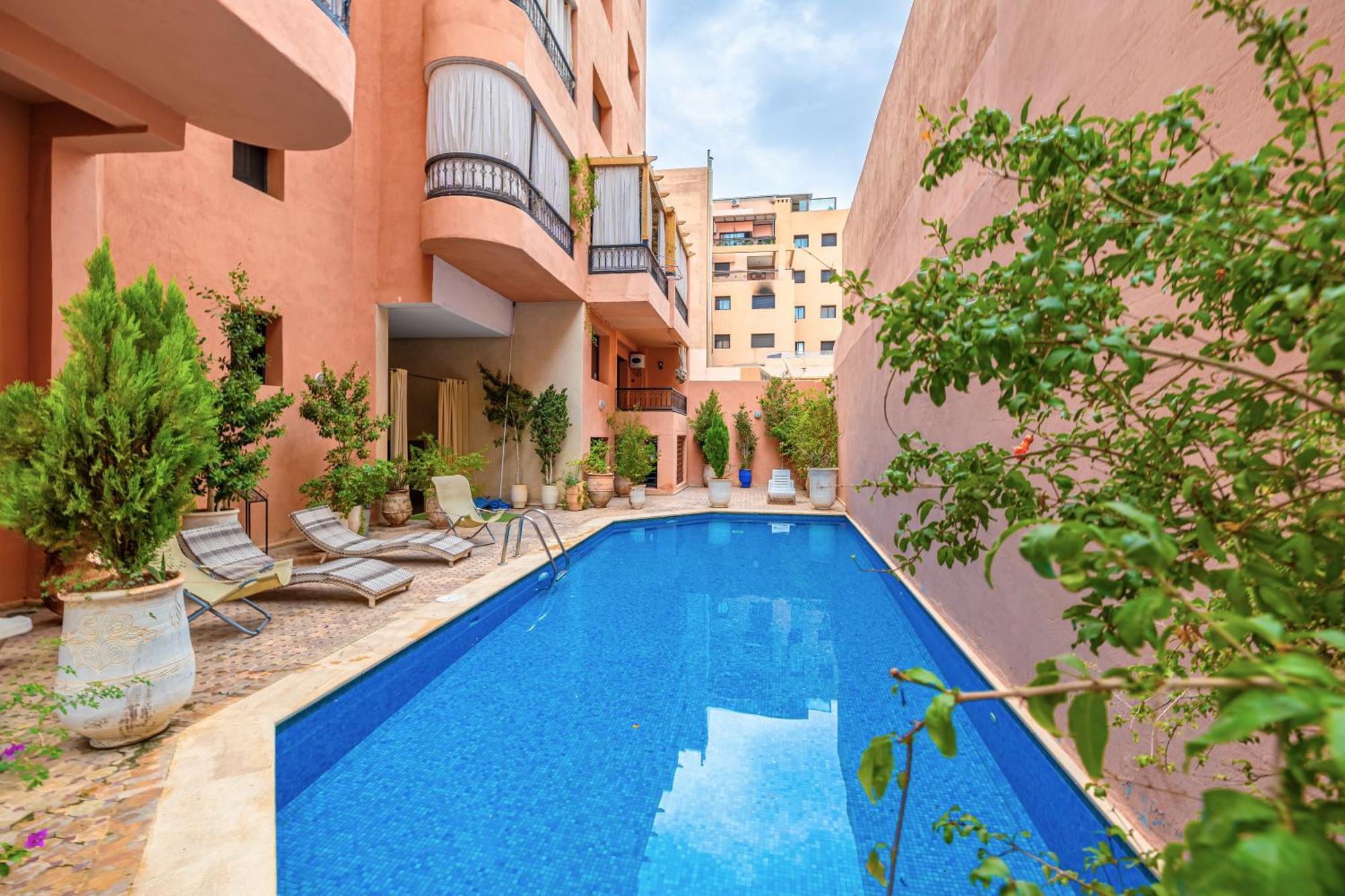 Le Jasmin - Appartement Authentique A Gueliz Marrakesh Luaran gambar