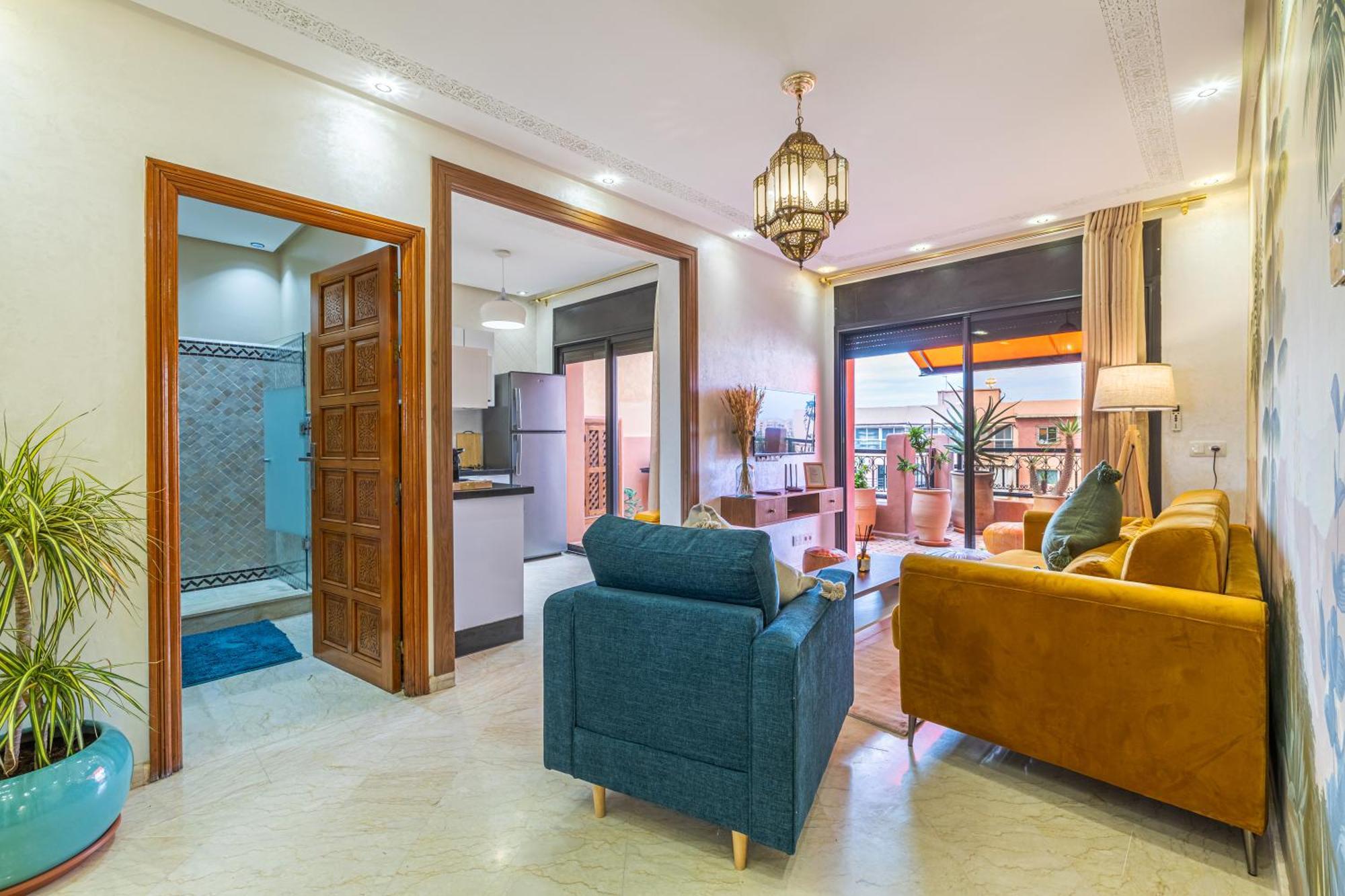 Le Jasmin - Appartement Authentique A Gueliz Marrakesh Luaran gambar