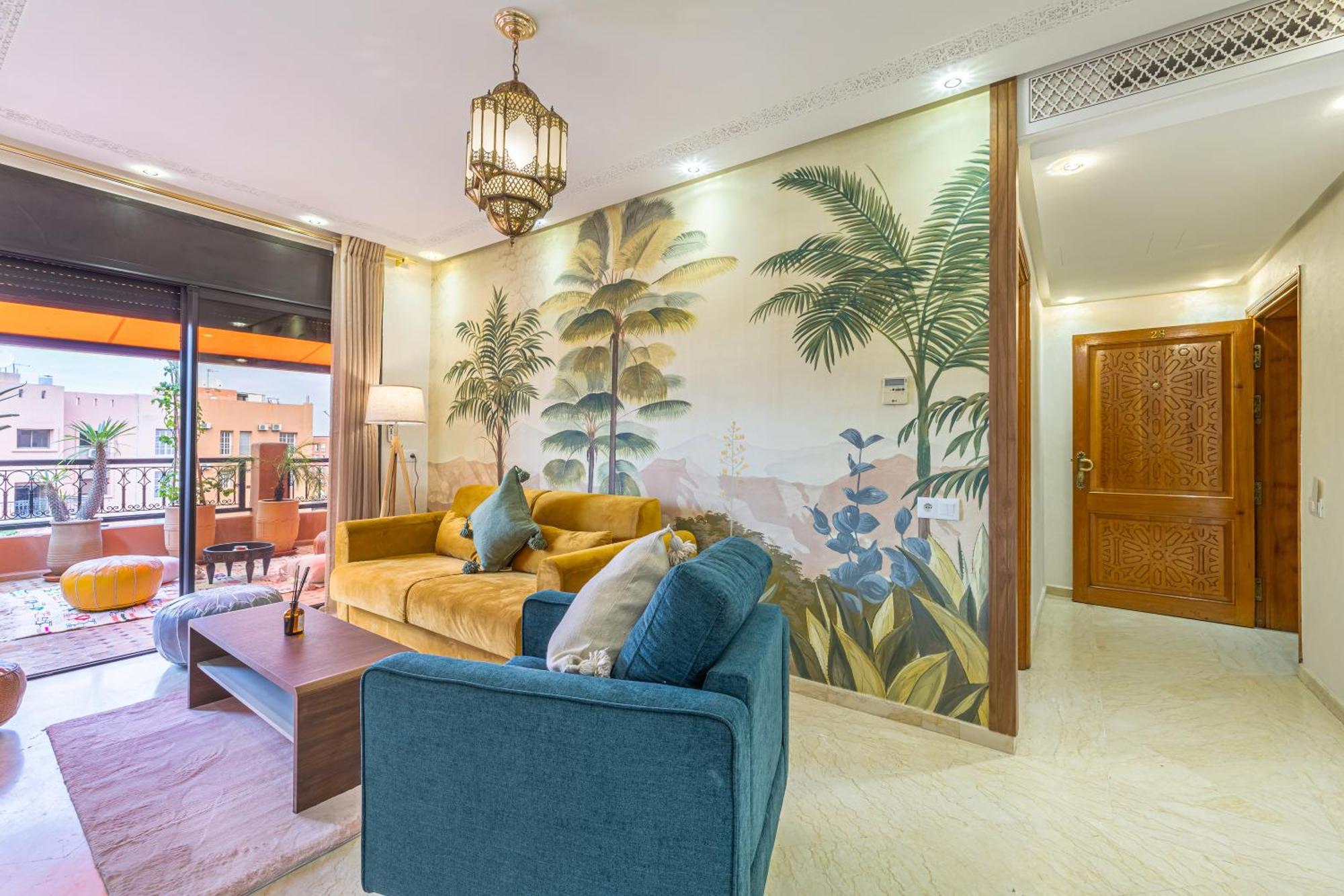 Le Jasmin - Appartement Authentique A Gueliz Marrakesh Luaran gambar